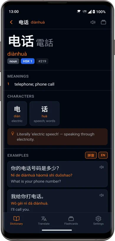 Word details